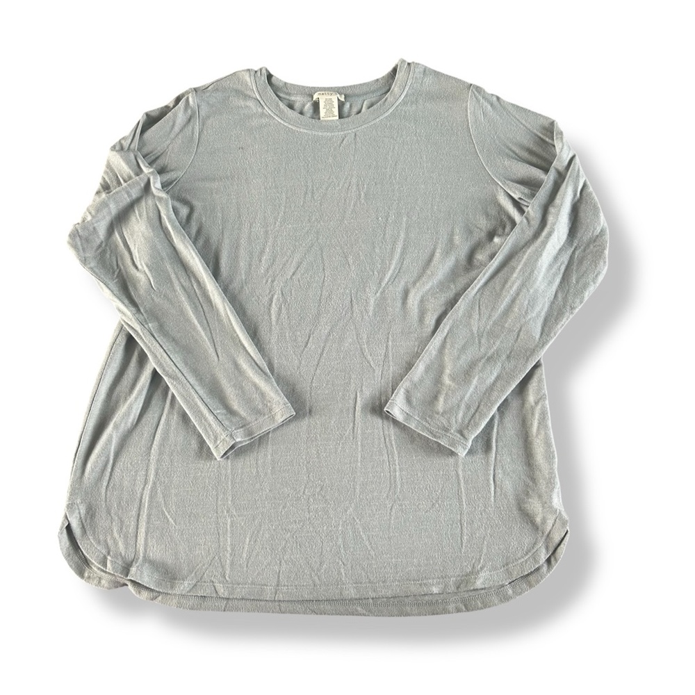 [Matty M] Light Blue Soft Long Sleeve Top/Sweater